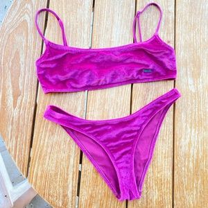 TRIANGL BIKINI VELVET PLUM SEREA